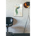 Epic Art 'Ornate Peacock IXA' by Daphne Brissonet, Acrylic Glass Wall Art,16x24