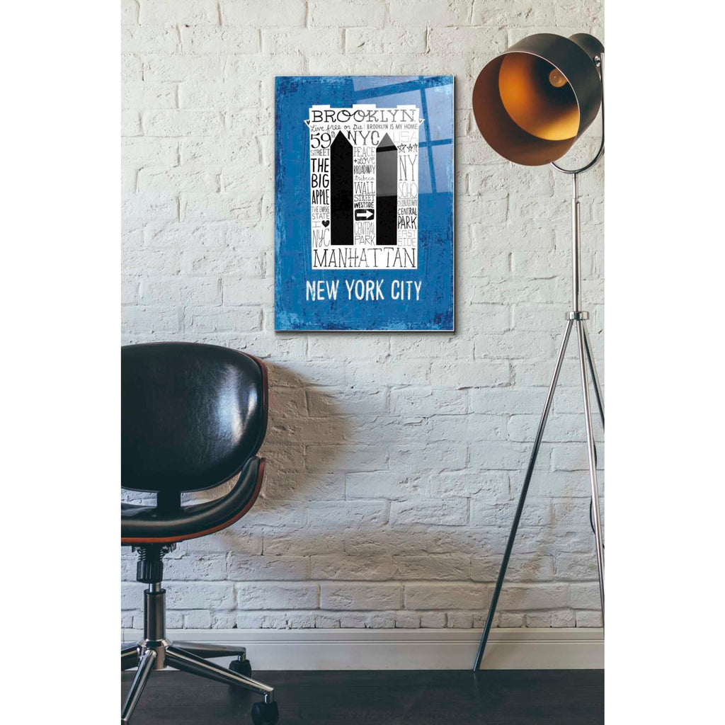 Epic Art 'Iconic NYC V' by Michael Mullan, Acrylic Glass Wall Art,16x24