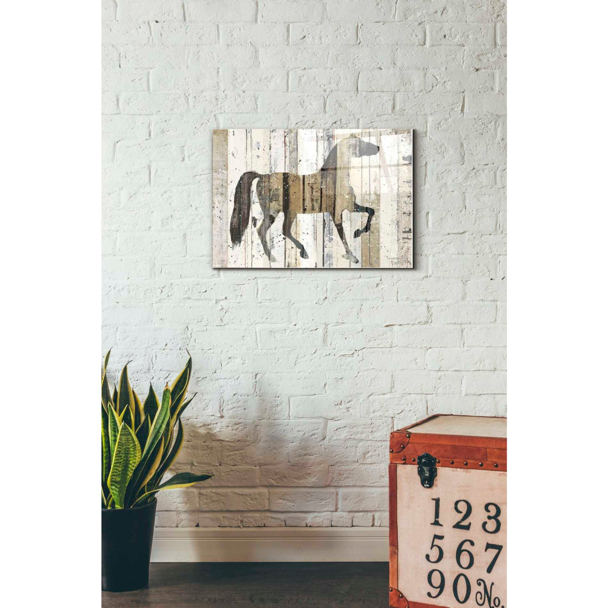 Epic Art 'Dark Horse' by Michael Mullan, Acrylic Glass Wall Art,16x24