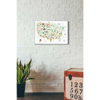 Epic Art 'Illustrated USA' by Michael Mullan, Acrylic Glass Wall Art,16x24
