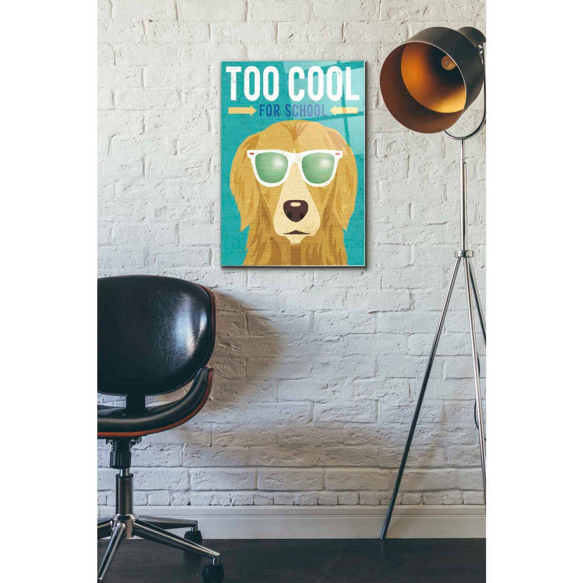 Epic Art 'Beach Bums Golden I Cool' by Michael Mullan, Acrylic Glass Wall Art,16x24