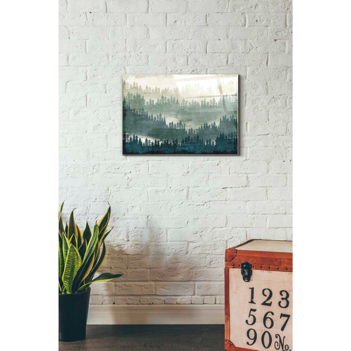 Epic Art 'Mountainscape' by Michael Mullan, Acrylic Glass Wall Art,16x24