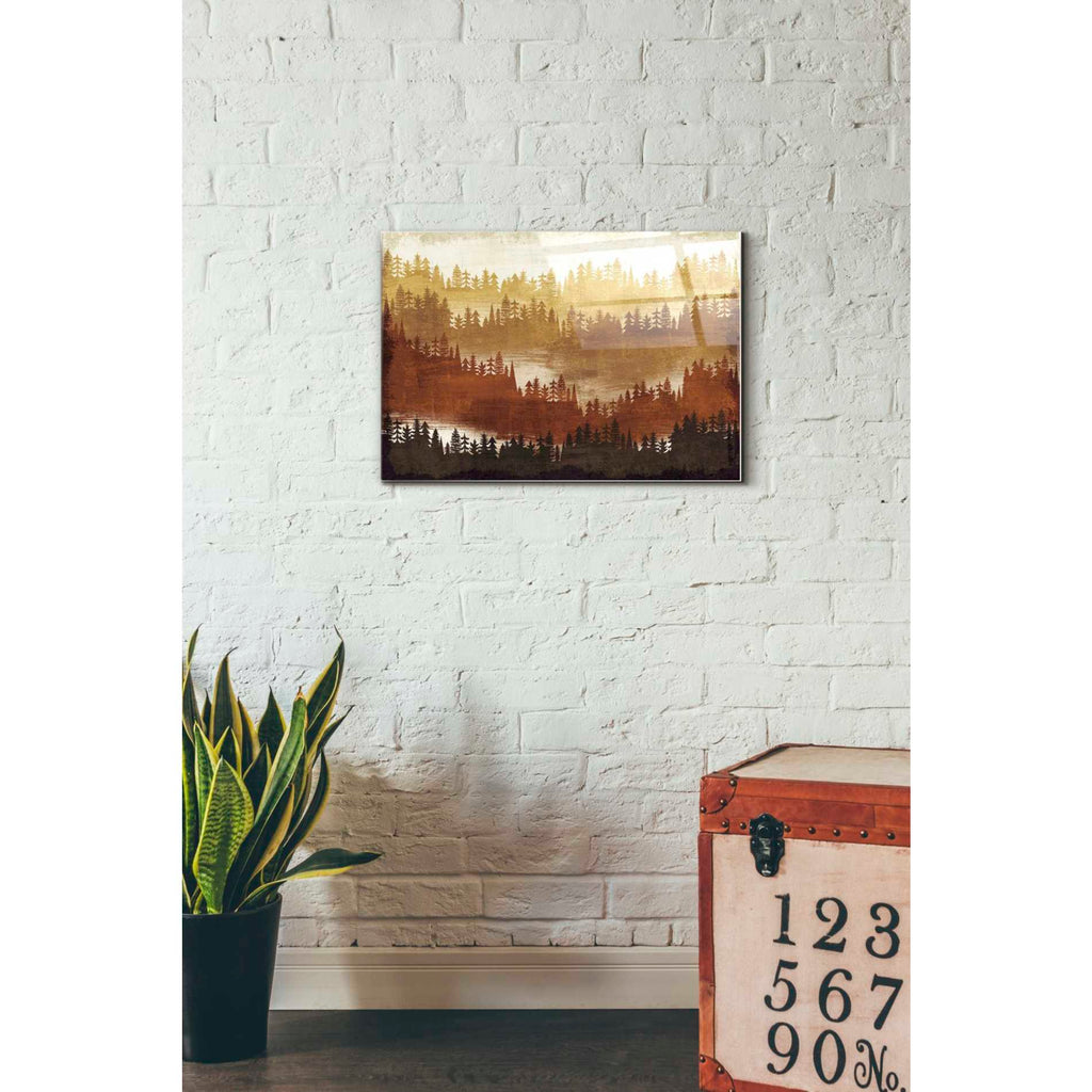 Epic Art 'Mountainscape Spice' by Michael Mullan, Acrylic Glass Wall Art,16x24
