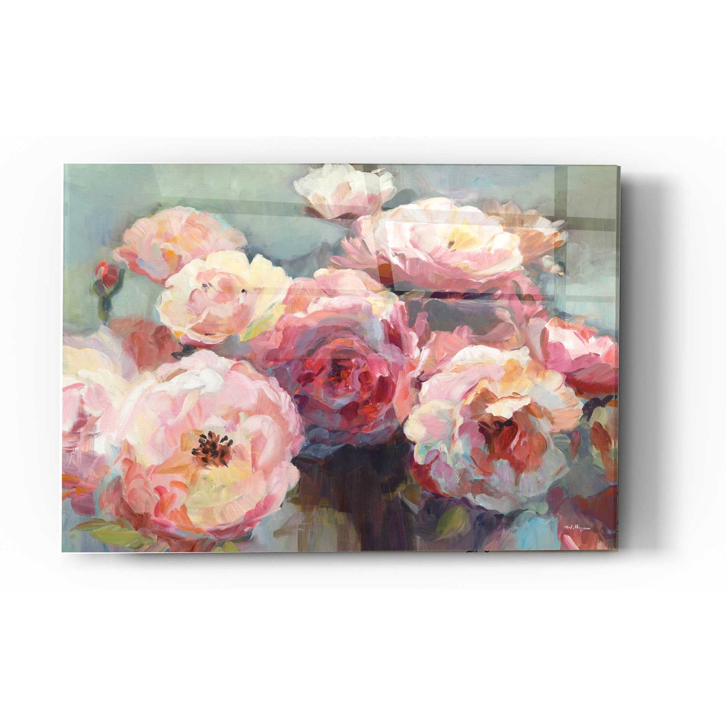 Epic Art 'Wild Roses' by Marilyn Hageman, Acrylic Glass Wall Art,16x24