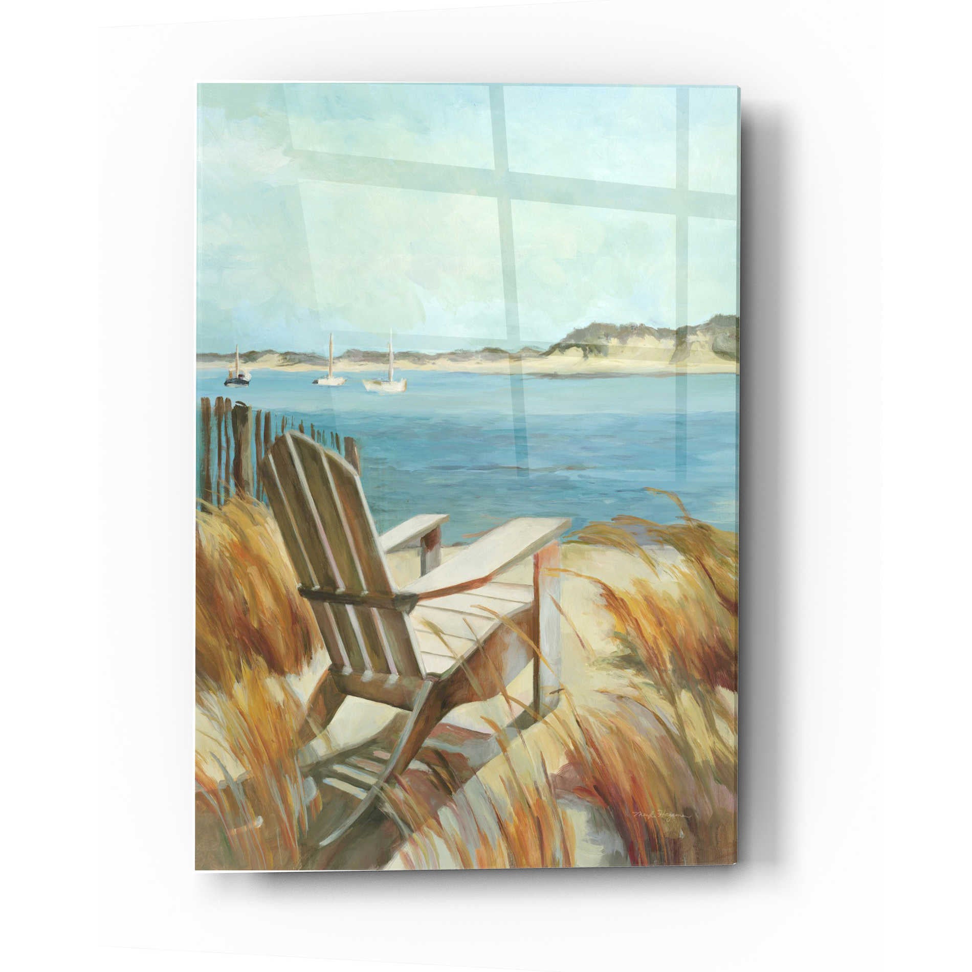 Epic Art 'Sea Breeze' by Marilyn Hageman, Acrylic Glass Wall Art,16x24