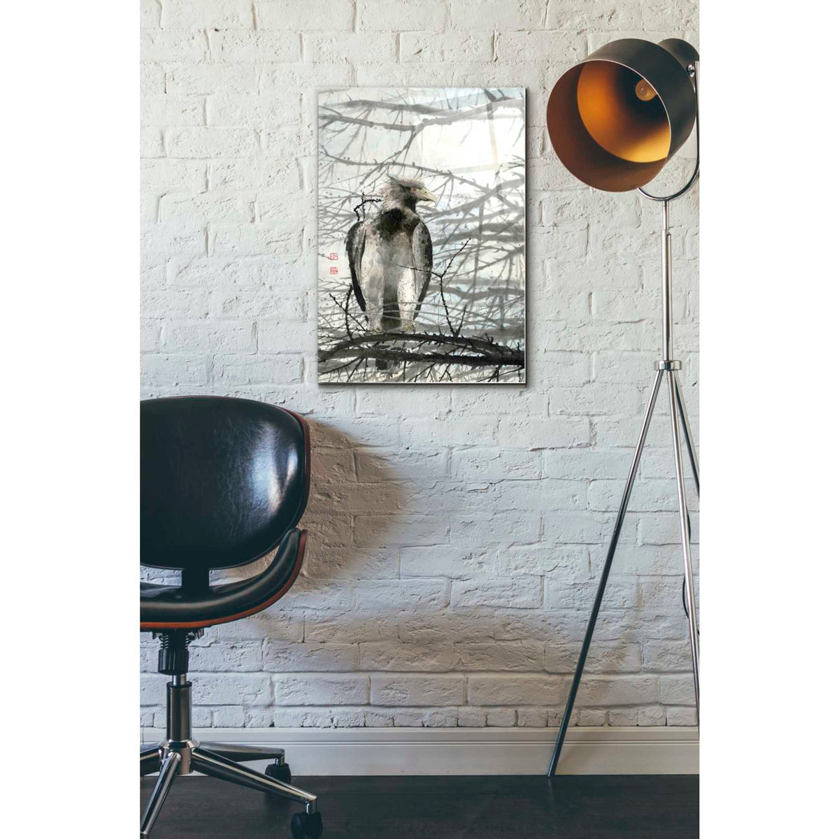 Epic Art 'Bird of Prey' by River Han, Acrylic Glass Wall Art,16x24