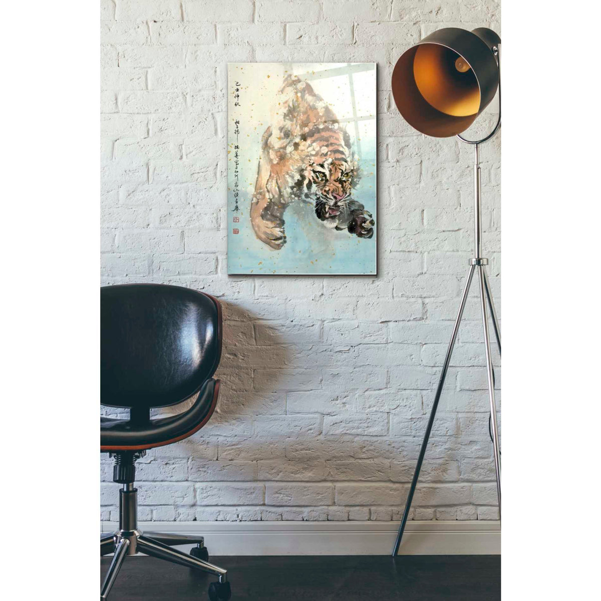 Epic Art 'Pursuit' by River Han, Acrylic Glass Wall Art,16x24