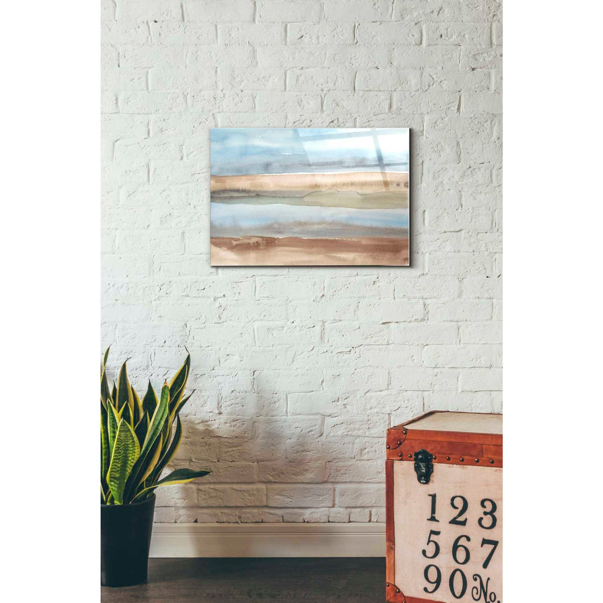 Epic Art 'Plein Air Riverscape II' by Alicia Ludwig Acrylic Glass Wall Art,16x24