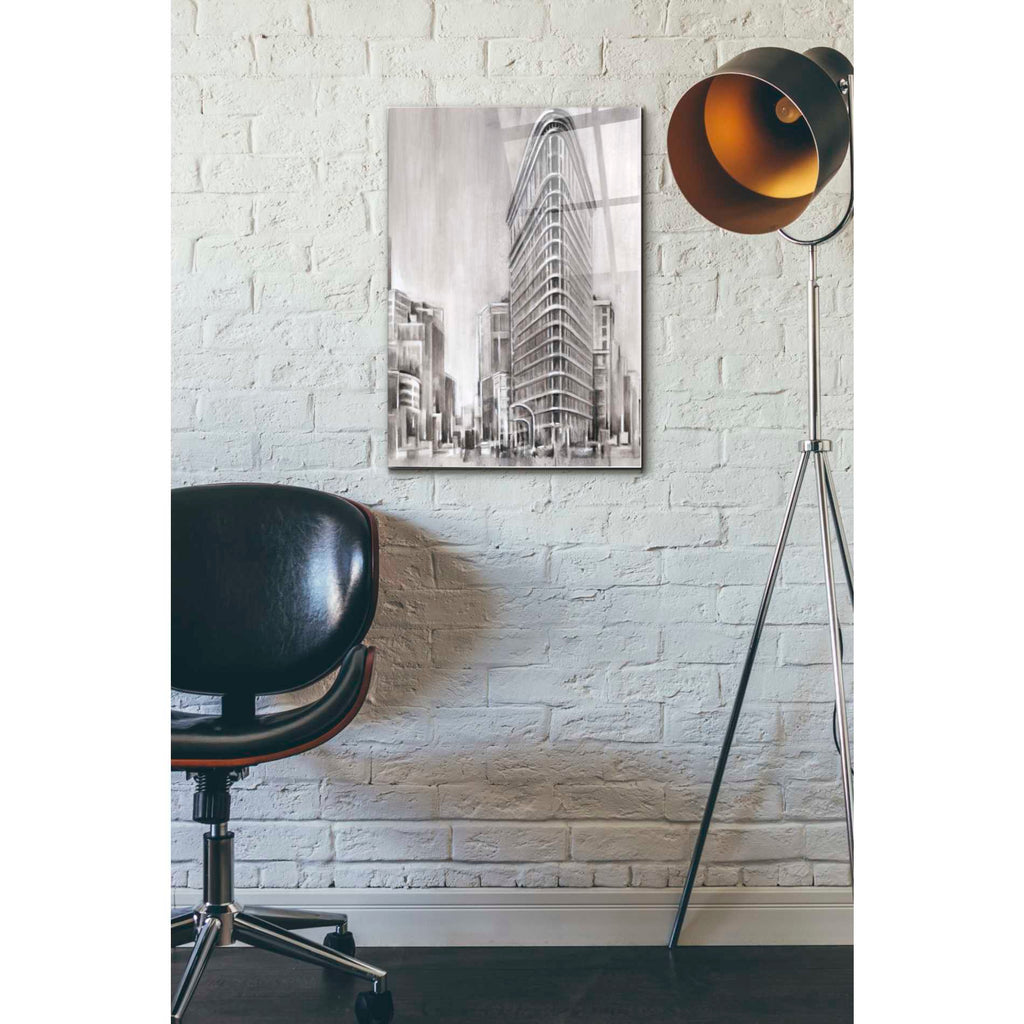 Epic Art 'Art Deco Cityscape II' by Ethan Harper Acrylic Glass Wall Art,16x24