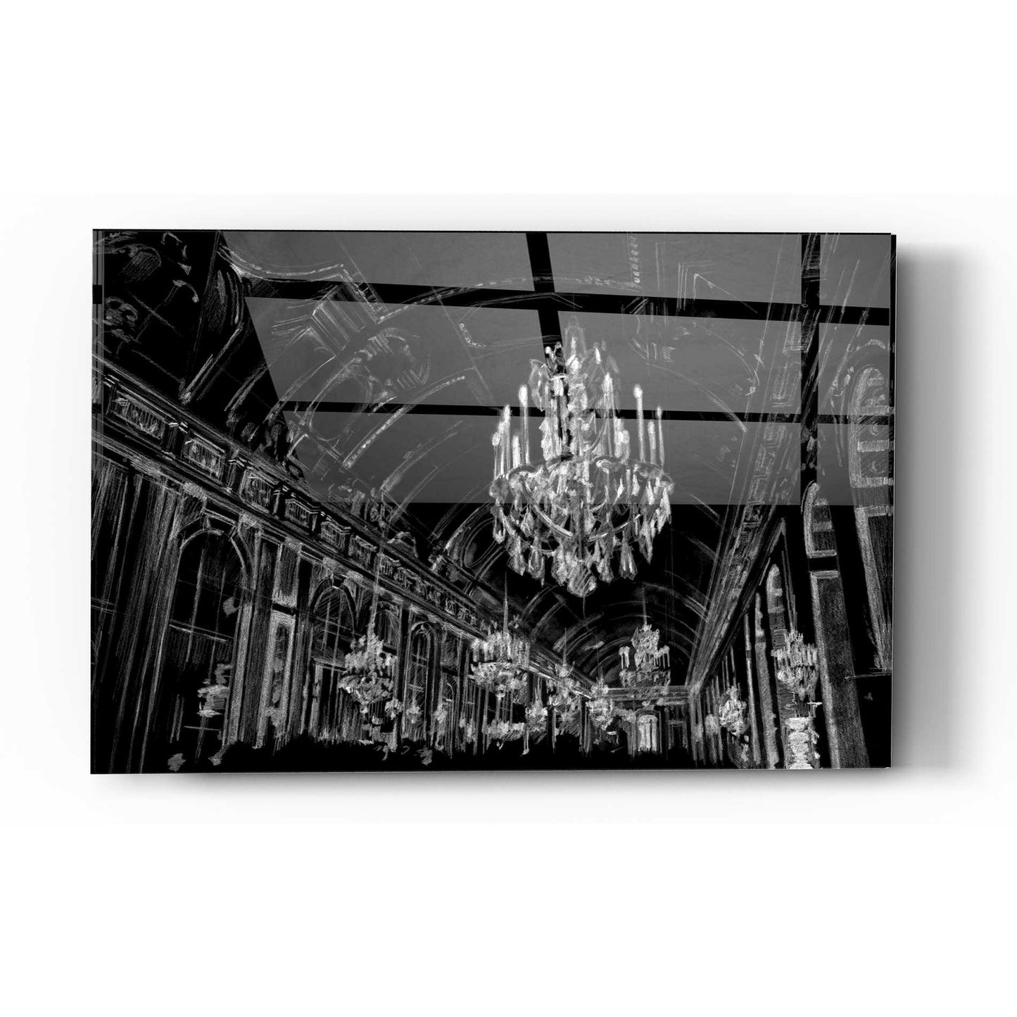 Epic Art 'Ballroom Sketch' by Ethan Harper Acrylic Glass Wall Art,16x24