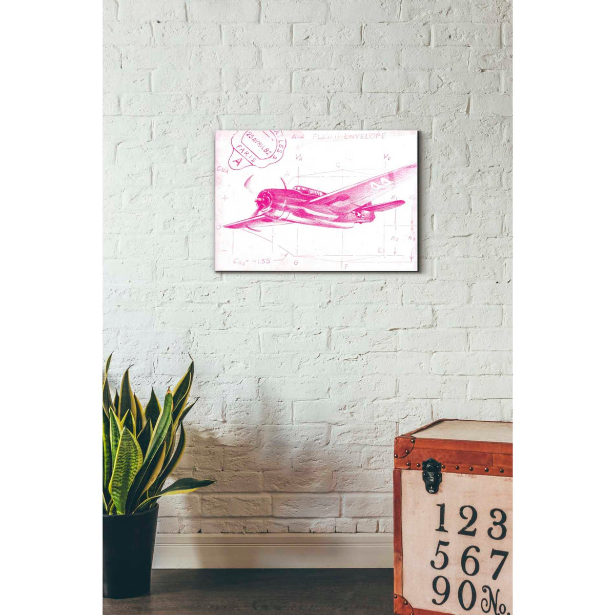 Epic Art 'Flight Schematic II' by Ethan Harper Acrylic Glass Wall Art,16x24