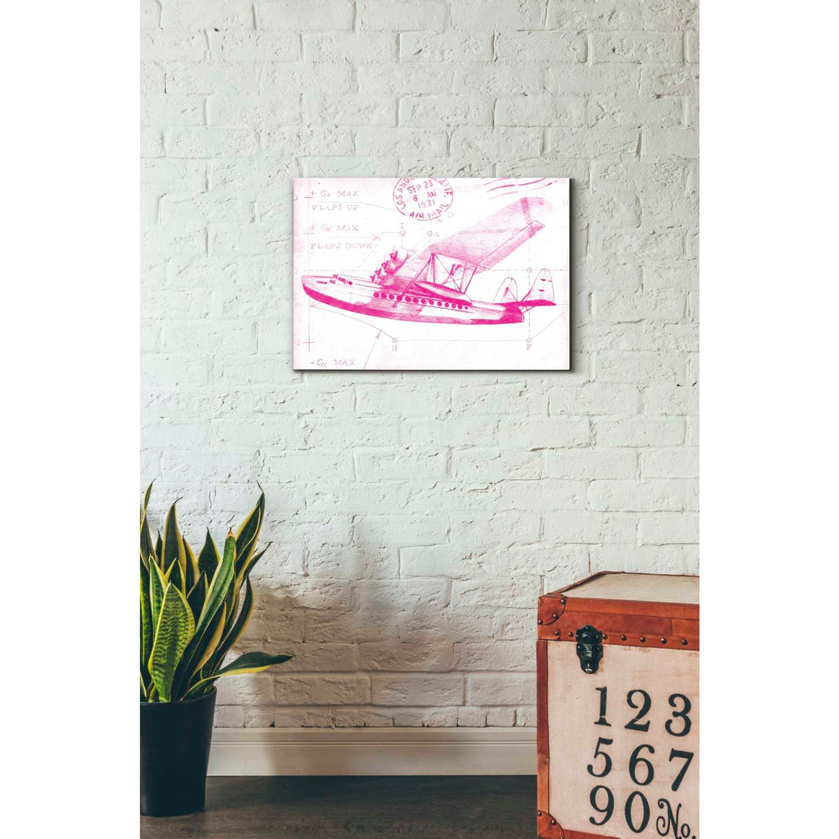 Epic Art 'Flight Schematic III' by Ethan Harper Acrylic Glass Wall Art,16x24
