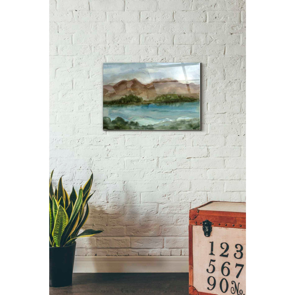 Epic Art 'Plein Air Landscape IV' by Ethan Harper Acrylic Glass Wall Art,16x24