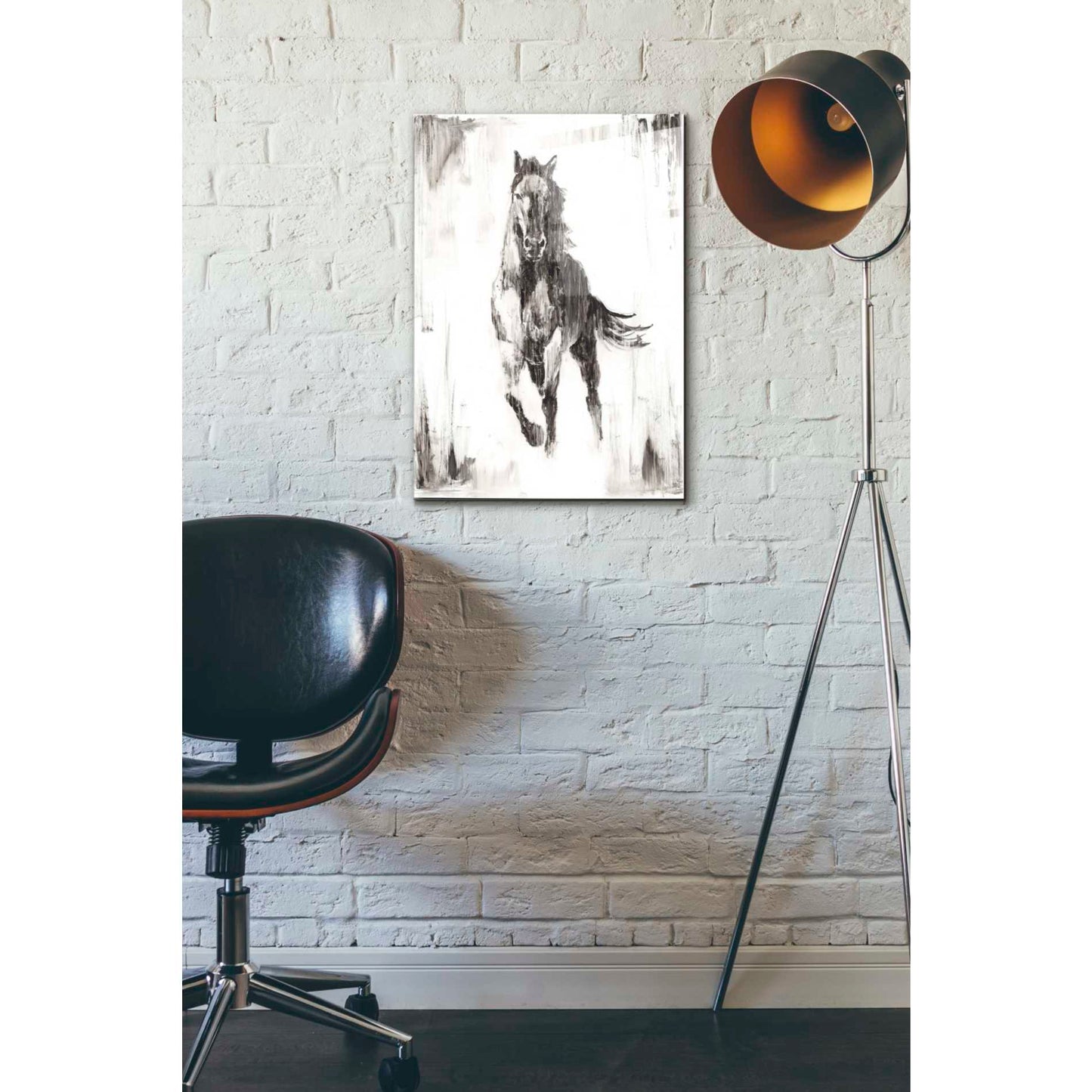 Epic Art 'Rustic Black Stallion II' by Ethan Harper Acrylic Glass Wall Art,16x24