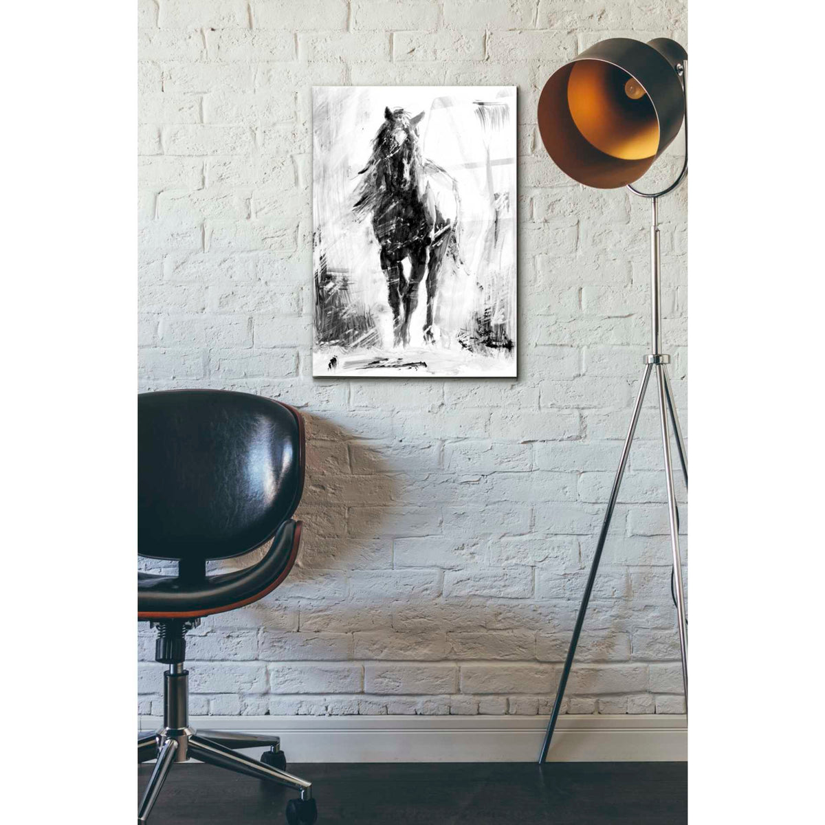 Epic Art 'Rustic Stallion II' by Ethan Harper Acrylic Glass Wall Art,16x24