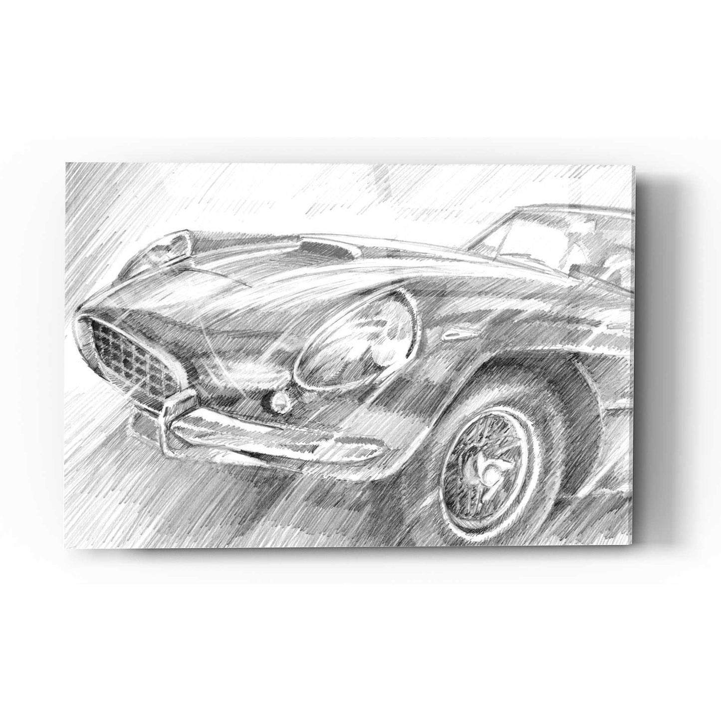 Epic Art 'Sports Car Study II' by Ethan Harper Acrylic Glass Wall Art,16x24