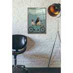 Epic Art 'Pug Tandem' by Fab Funky Acrylic Glass Wall Art,16x24