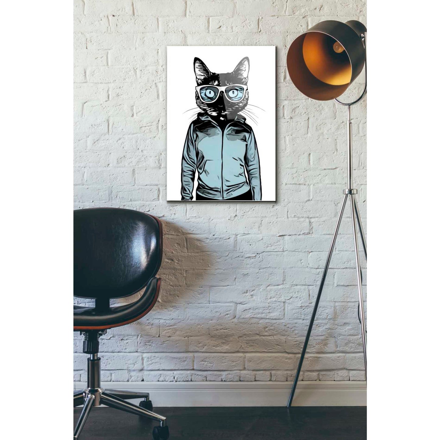 Epic Art 'Cool Cat' by Nicklas Gustafsson, Acrylic Glass Wall Art,16x24