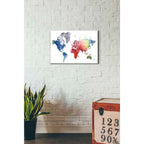 Epic Art 'Rainbow World' by Grace Popp Acrylic Glass Wall Art,16x24