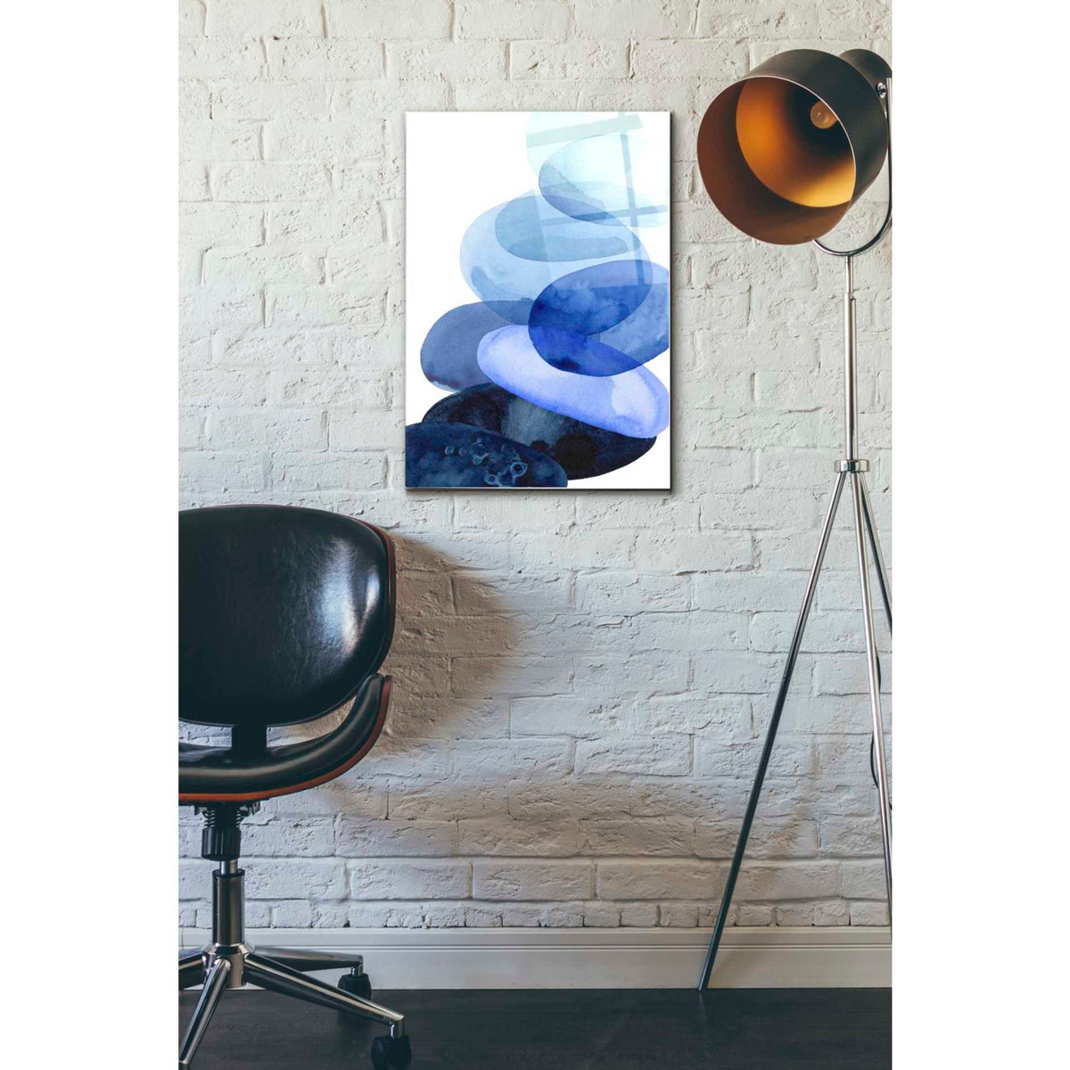 Epic Art 'River Worn Pebbles I' by Grace Popp Acrylic Glass Wall Art,16x24