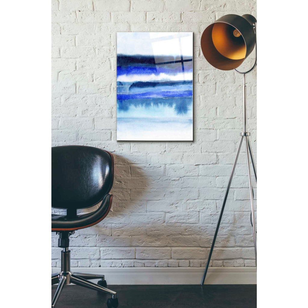 Epic Art 'Shorebreak Abstract II' by Grace Popp Acrylic Glass Wall Art,16x24