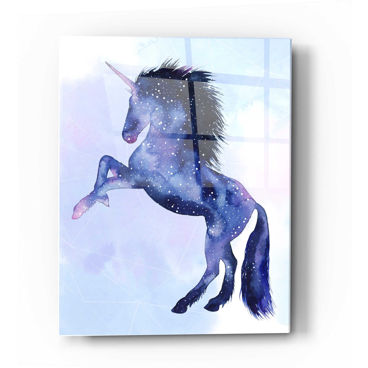 Epic Art 'Unicorn Universe IV' by Grace Popp Acrylic Glass Wall Art,16x24