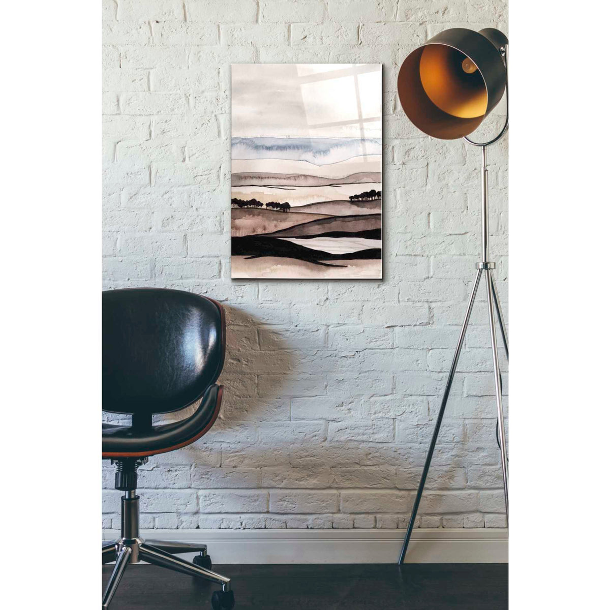 Epic Art 'Watercolor Strata I' by Grace Popp Acrylic Glass Wall Art,16x24