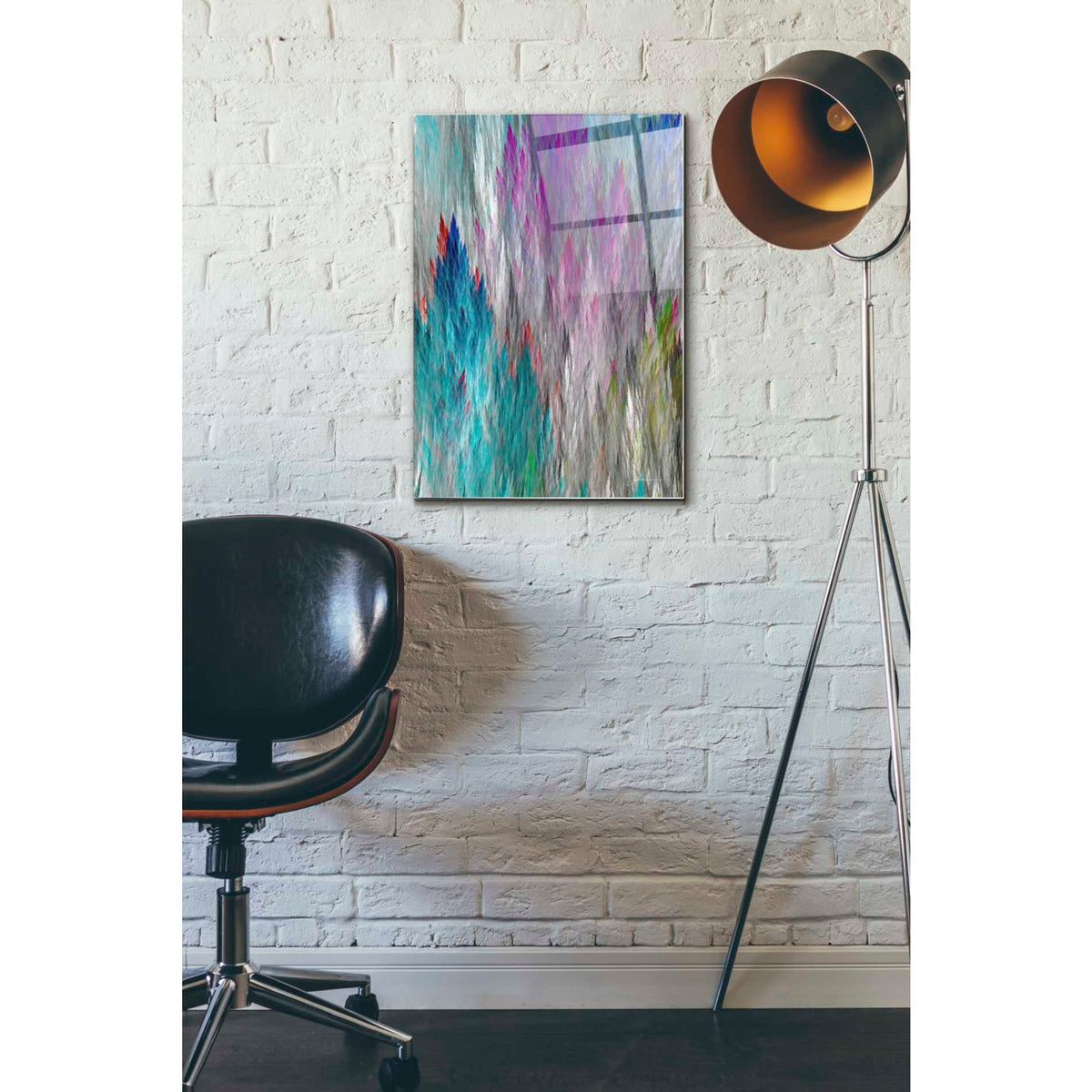 Epic Art 'Brush Panels I' by James Burghardt, Acrylic Glass Wall Art,16x24