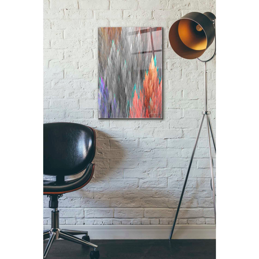 Epic Art 'Brush Panels II' by James Burghardt, Acrylic Glass Wall Art,16x24