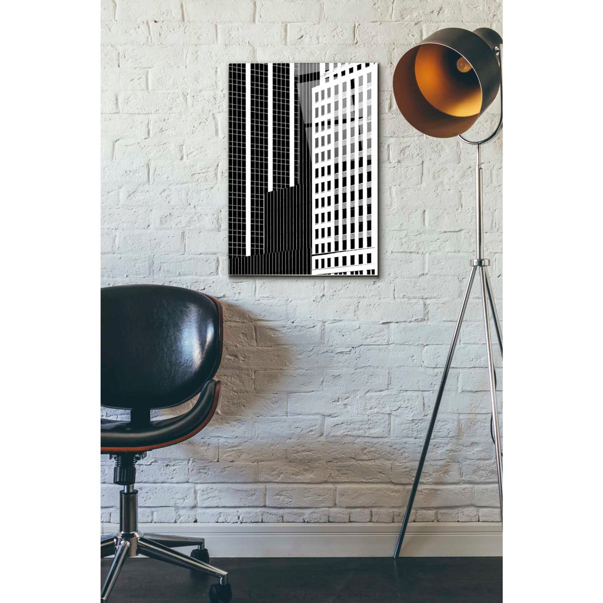Epic Art 'NYC in Pure B&W II' by Jeff Pica Acrylic Glass Wall Art,16x24