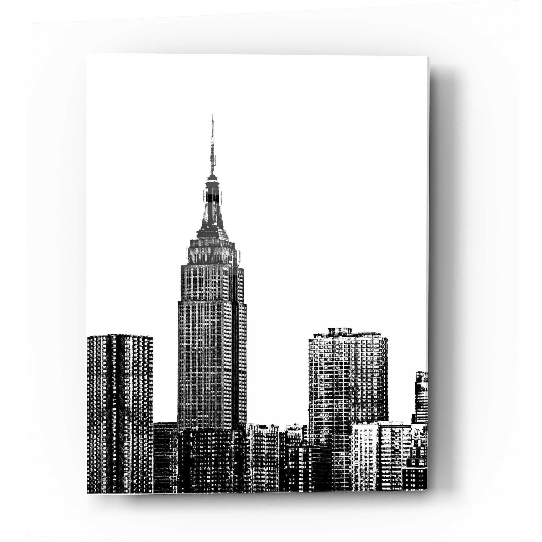 Epic Art 'NYC in Pure B&W XVIII' by Jeff Pica Acrylic Glass Wall Art,16x24