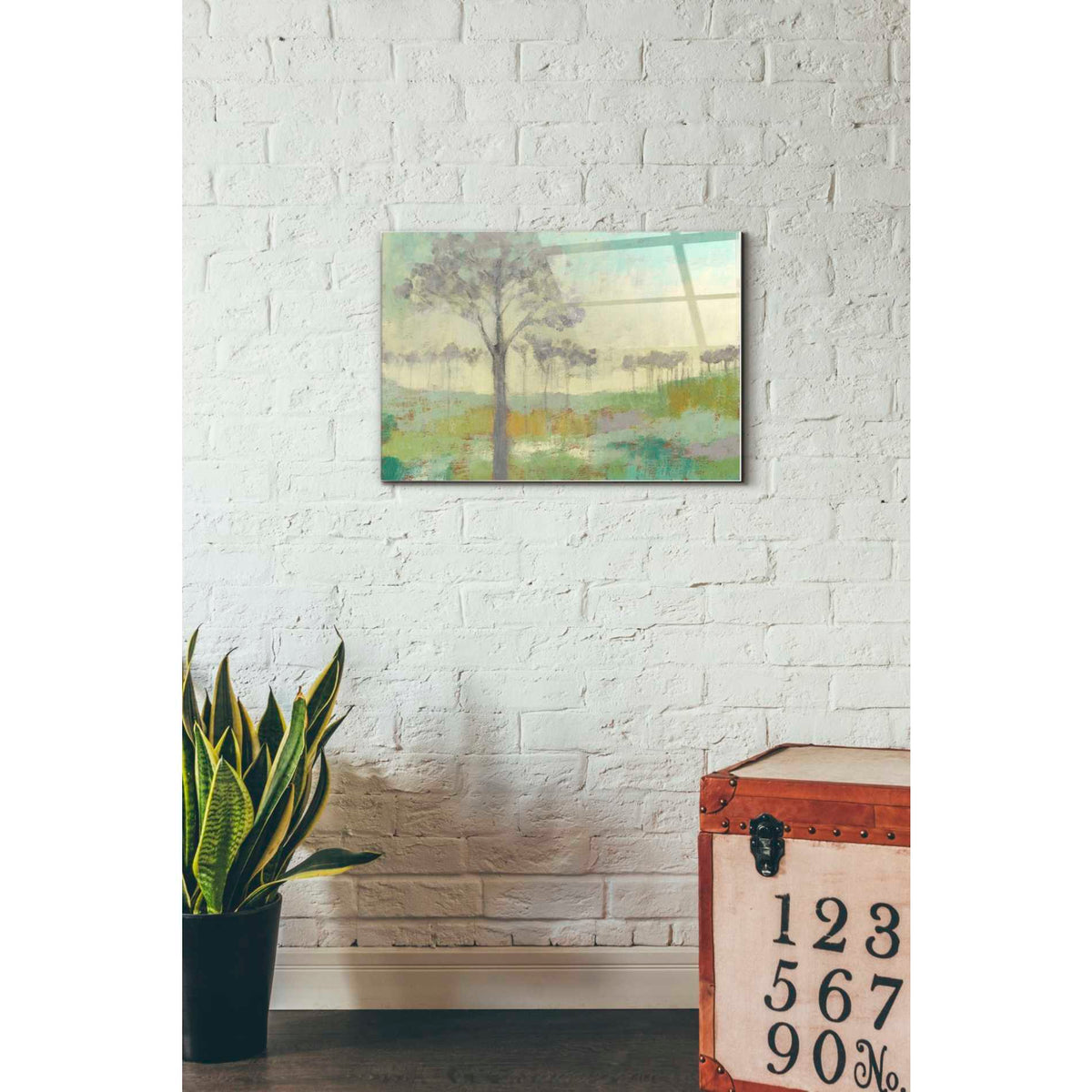 Epic Art 'Tree Stand II' by Jennifer Goldberger Acrylic Glass Wall Art,16x24