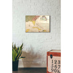Epic Art 'Map of Carolina, Florida & the Bahama Islands' by Mark Catesby Acrylic Glass Wall Art,16x24