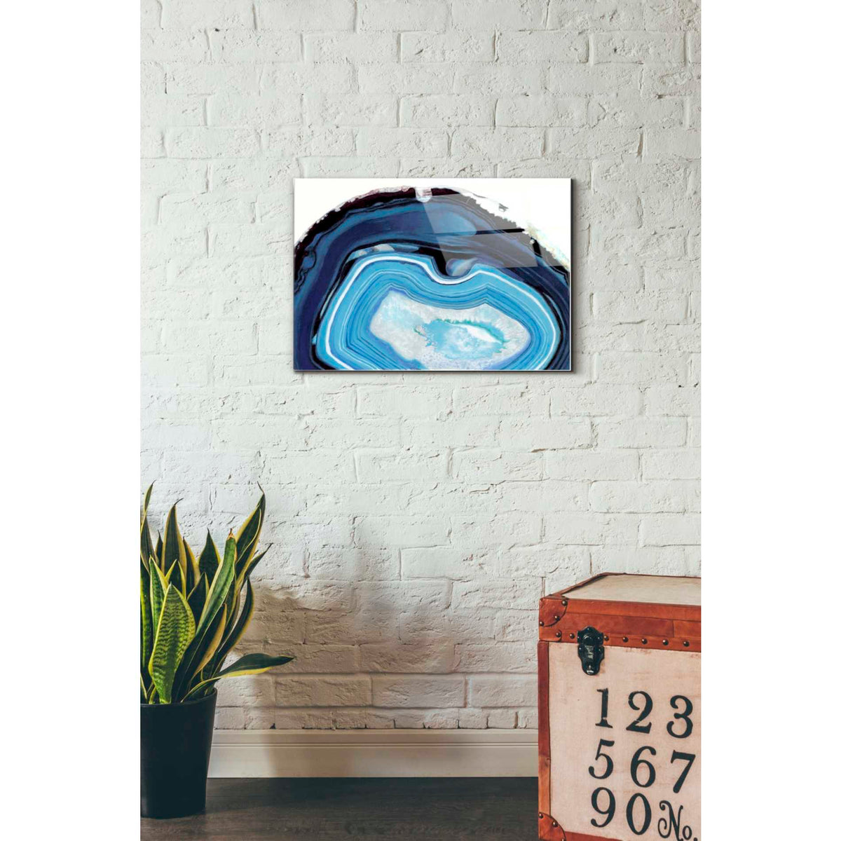 Epic Art 'Agate Studies I' by Naomi McCavitt Acrylic Glass Wall Art,16x24