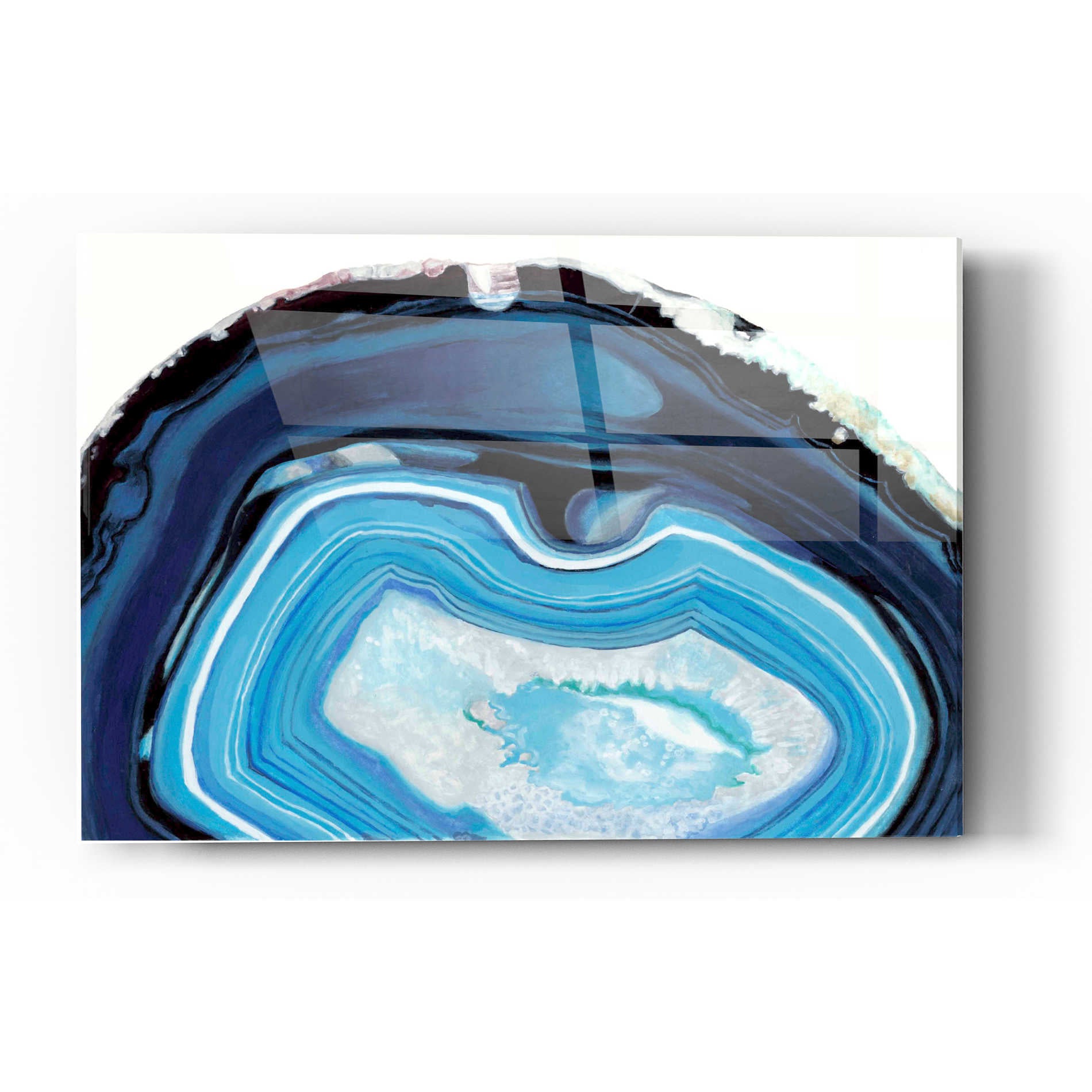 Epic Art 'Agate Studies I' by Naomi McCavitt Acrylic Glass Wall Art,16x24