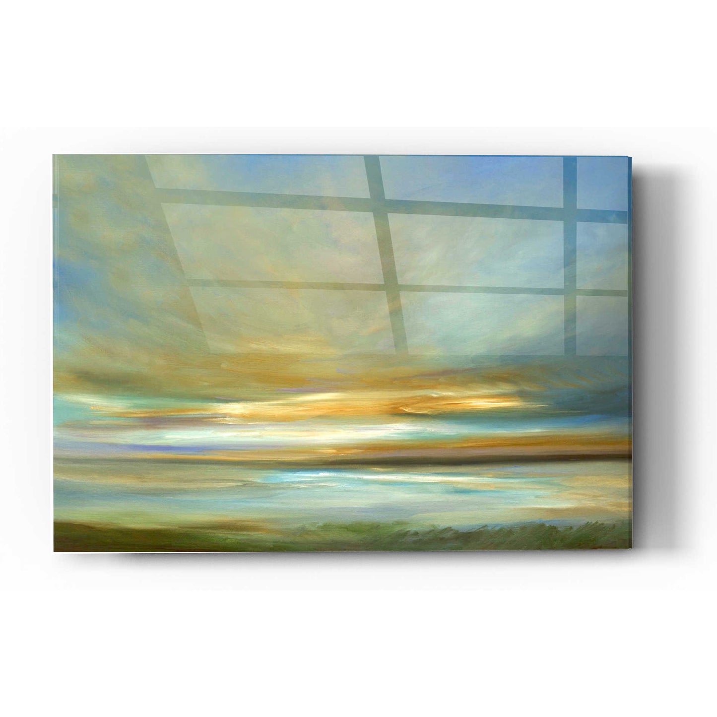 Epic Art 'Light on the Dunes' by Sheila Finch Acrylic Glass Wall Art,16x24