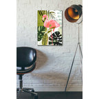 Epic Art 'Flamingo Forest I' by Victoria Borges Acrylic Glass Wall Art,16x24