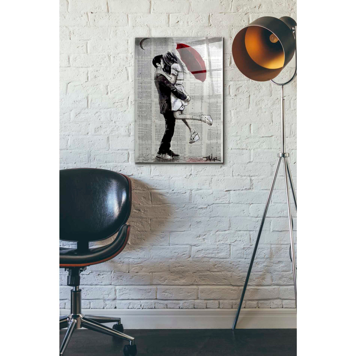 Epic Art 'Forever Romantics' by Loui Jover, Acrylic Glass Wall Art,16x24