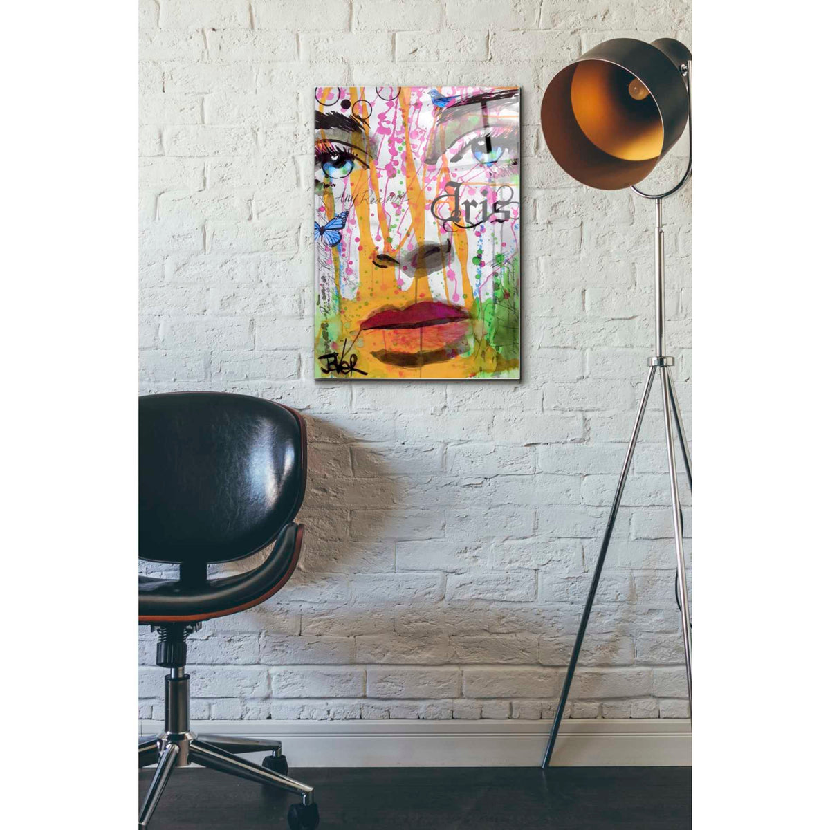 Epic Art 'Iris' by Loui Jover, Acrylic Glass Wall Art,16x24