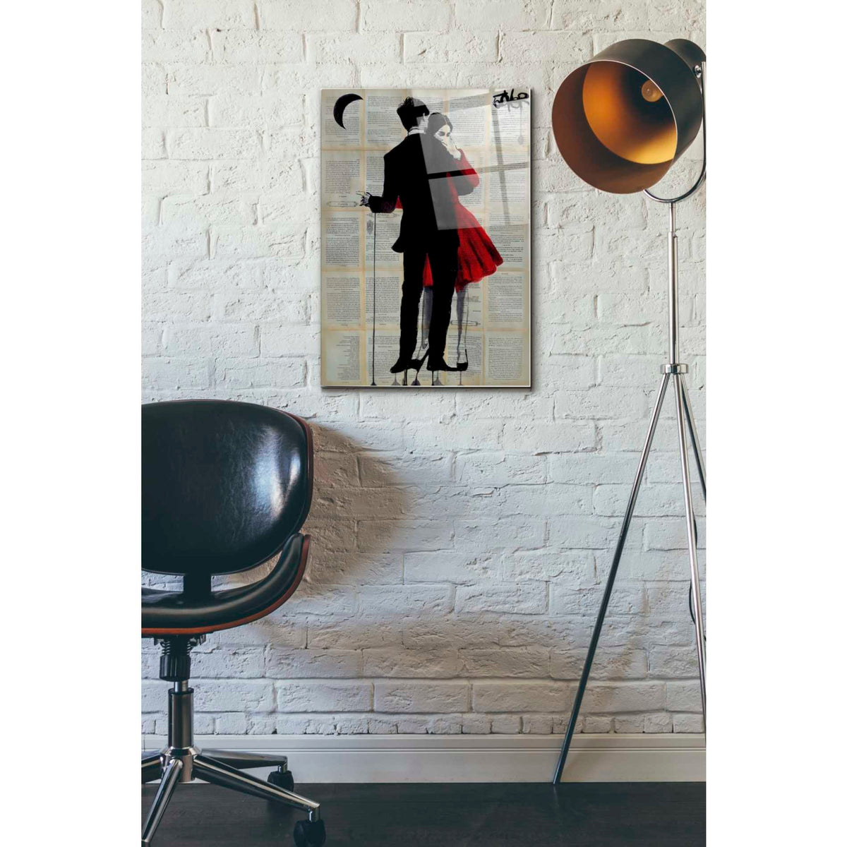 Epic Art 'True Romance' by Loui Jover, Acrylic Glass Wall Art,16x24