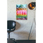 Epic Art 'Fiesta IV' by Linda Woods, Acrylic Glass Wall Art,16x24