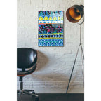 Epic Art 'Pattern Painting I' by Linda Woods, Acrylic Glass Wall Art,16x24