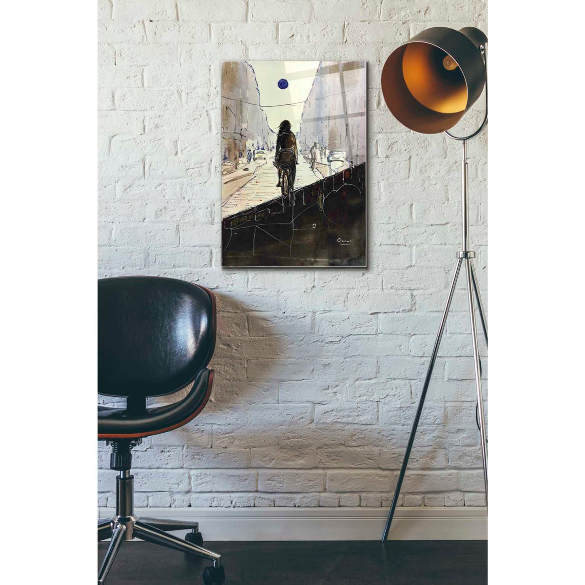 Epic Art 'The Divide' by Oscar Alvarez Pardo, Acrylic Glass Wall Art,16x24