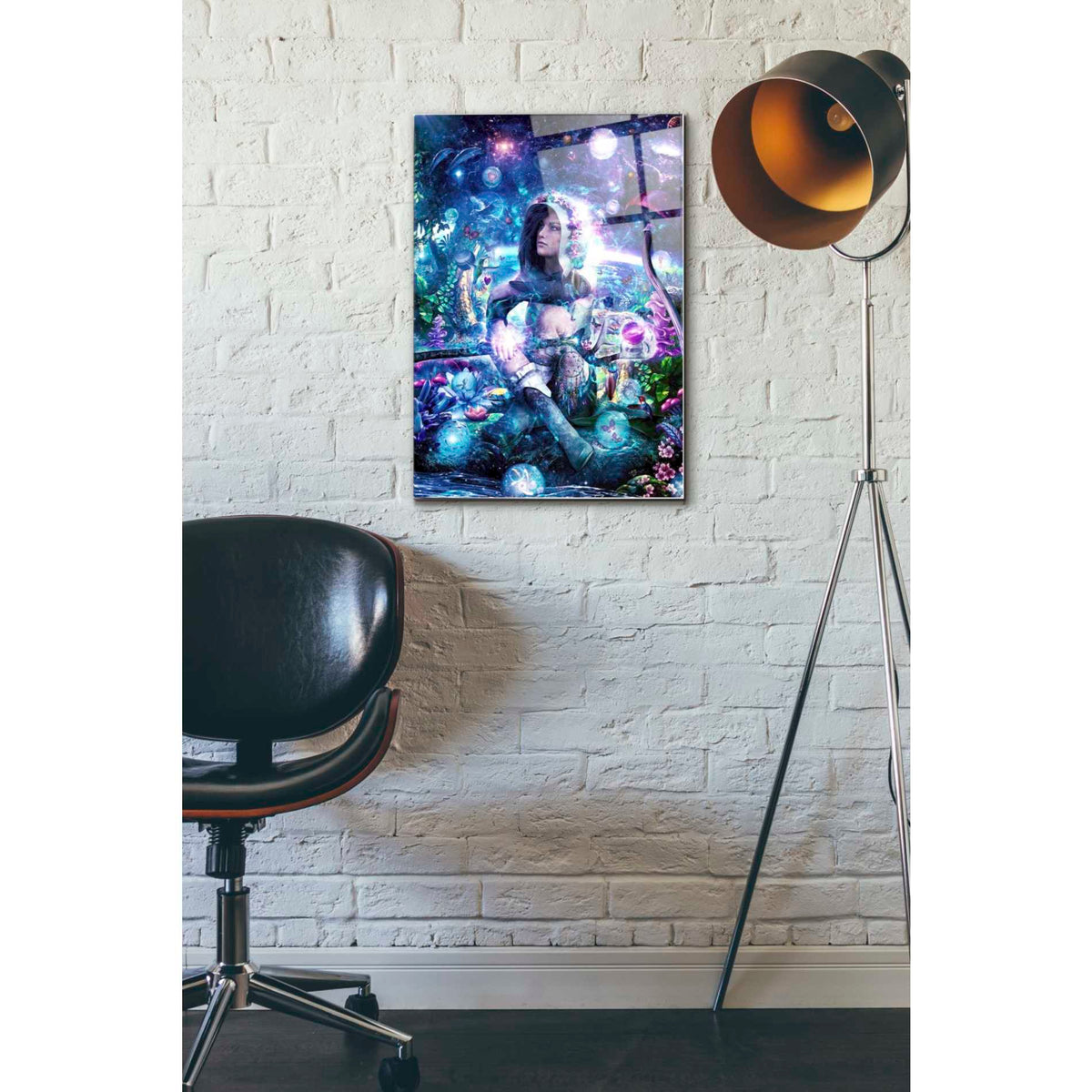 Epic Art 'Observing Our Celestial Synergy' by Cameron Gray, Acrylic Glass Wall Art,16x24