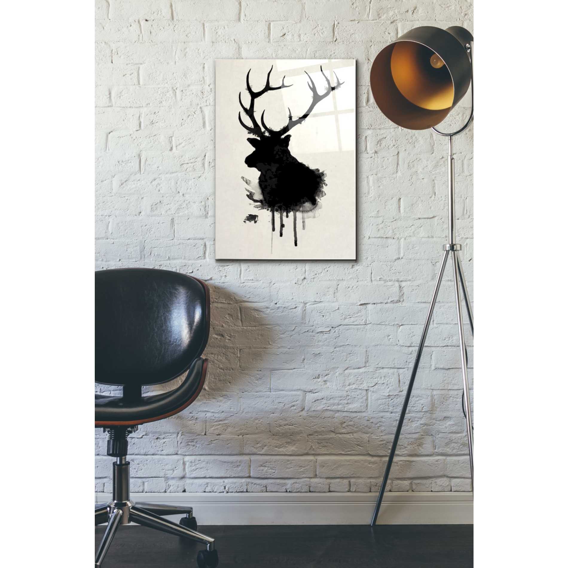 Epic Art 'Elk' by Nicklas Gustafsson, Acrylic Glass Wall Art,16x24