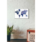Epic Art 'Hearts World Map 3' by Irena Orlov, Acrylic Glass Wall Art,16x24