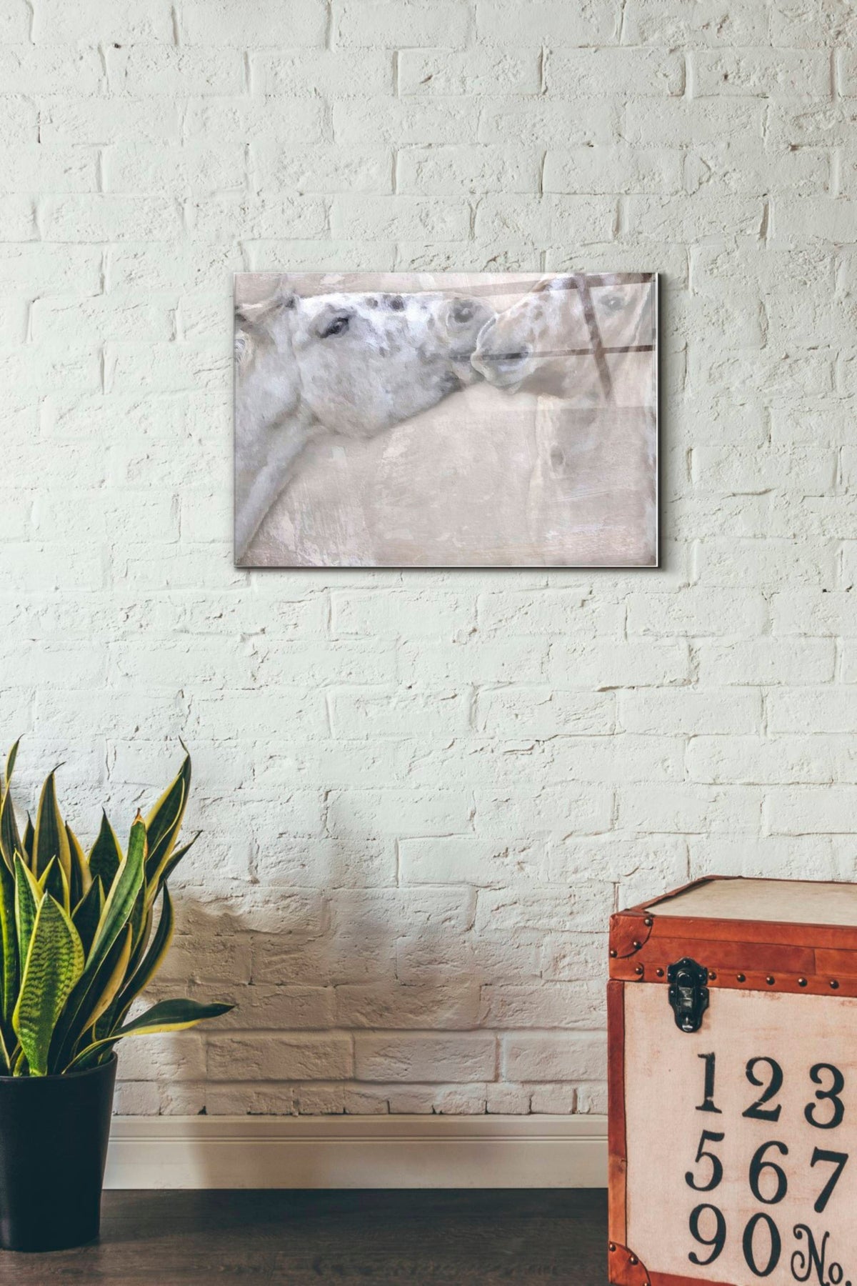 Epic Art 'Horsin'' by Karen Smith, Acrylic Glass Wall Art,16x24