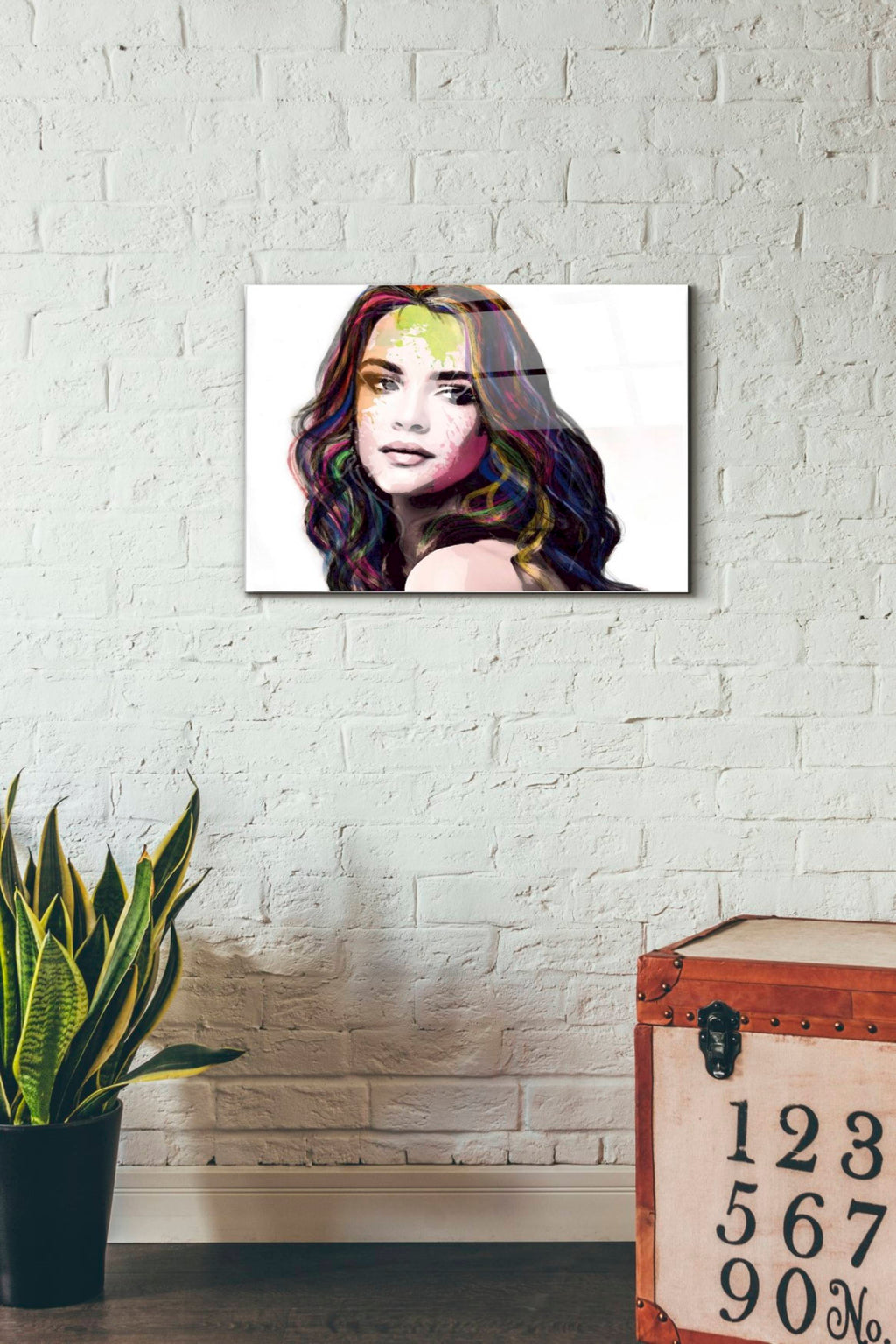 Epic Art 'Girl in Colour' by Karen Smith, Acrylic Glass Wall Art,16x24