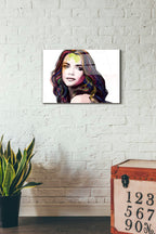Epic Art 'Girl in Colour' by Karen Smith, Acrylic Glass Wall Art,16x24