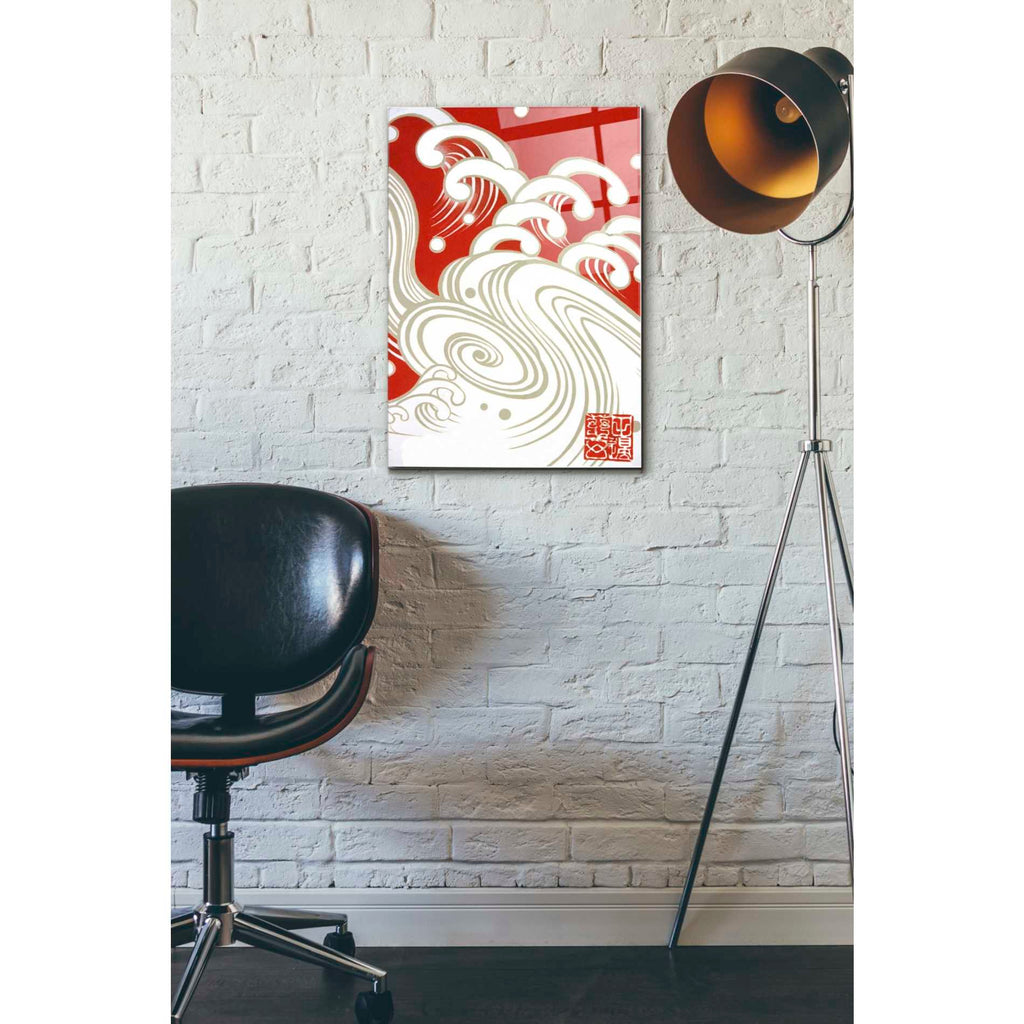 Epic Art 'Wave A' by Zigen Tanabe, Acrylic Glass Wall Art,16x24